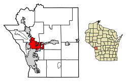 La Crosse County Wisconsin Incorporated and Unincorporated areas Onalaska Highlighted